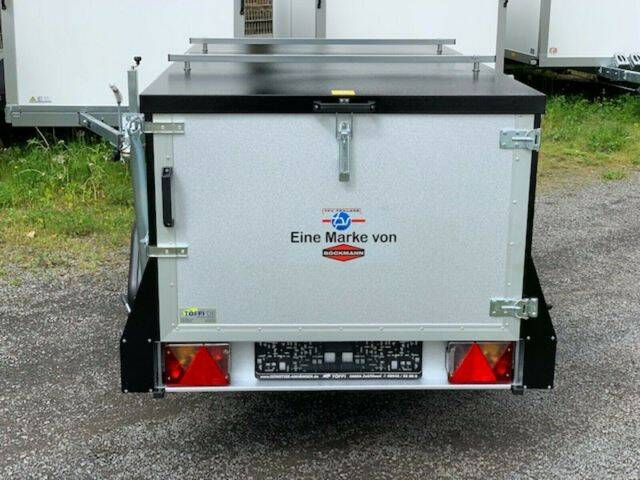 Kastenanhänger TPV KT-EU2 Kastenanhänger mit Deckel - Silbergrau-