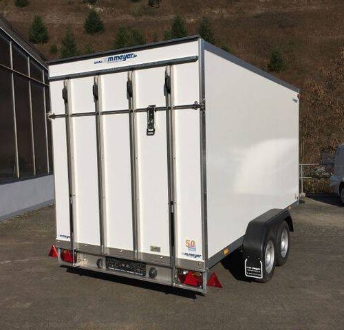 Kofferanhänger WM Meyer AZ 2740/185 S35 - 4 mtr. Koffer mit Heckrampe