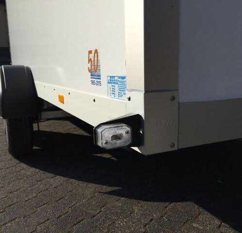 Kofferanhänger WM Meyer AZ 2740/185 S35 - 4 mtr. Koffer mit Heckrampe