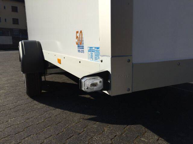Kofferanhänger WM Meyer AZ 2740/185 S35 - 4 mtr. Koffer mit Heckrampe