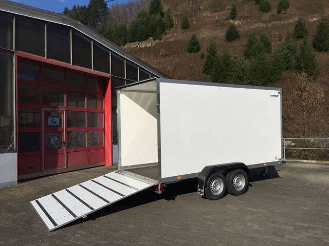 Kofferanhänger WM Meyer AZ 2740/185 S35 - 4 mtr. Koffer mit Heckrampe
